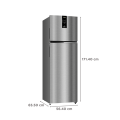 Whirlpool Intellifresh Pro 259 Litres 2 Star Frost Free Double Door Convertible Refrigerator with 6th Sense Technology (Grey)
