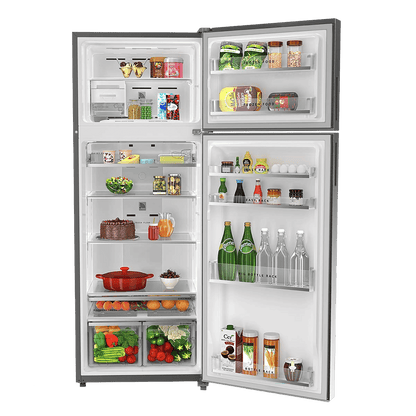 Whirlpool Intellifresh 480 431 Litres 2 Star Frost Free Double Door Convertible Refrigerator with 6th Sense Technology (Grey)