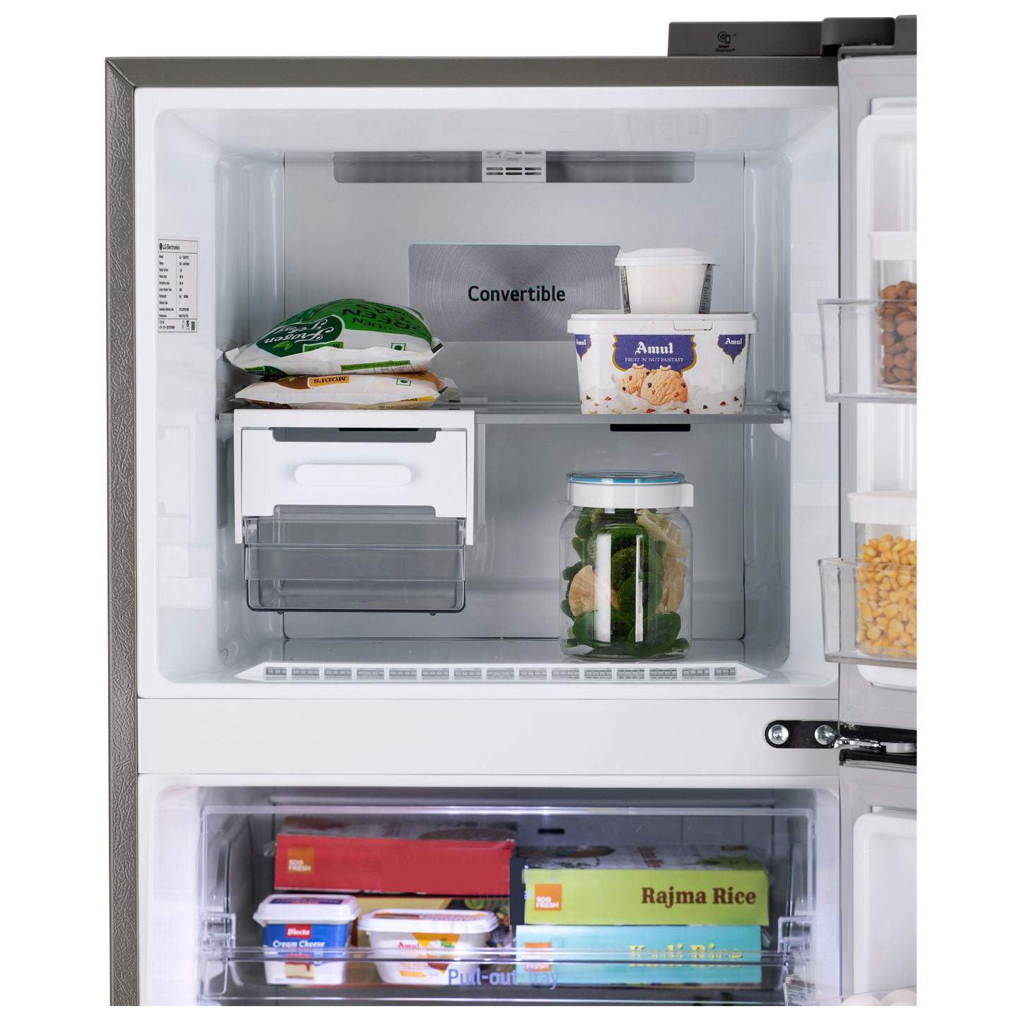 LG 343 Litres 2 Star Frost Free Double Door Convertible Refrigerator with Smart Diagnosis (GL-S382SUSY.AUSZEBN, Urban Steel)