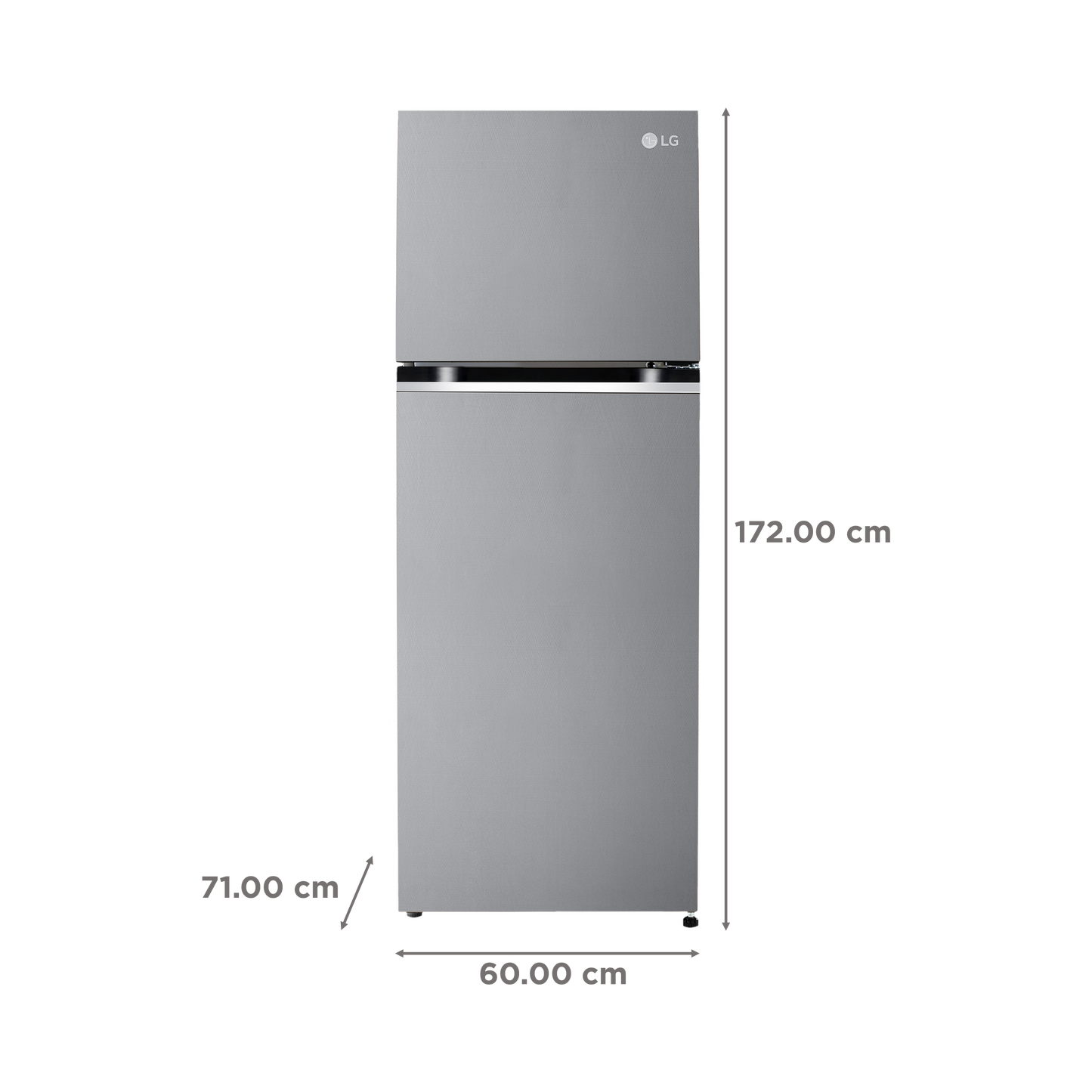 LG 343 Litres 2 Star Frost Free Double Door Convertible Refrigerator with Smart Diagnosis (GL-S382SUSY.AUSZEBN, Urban Steel)