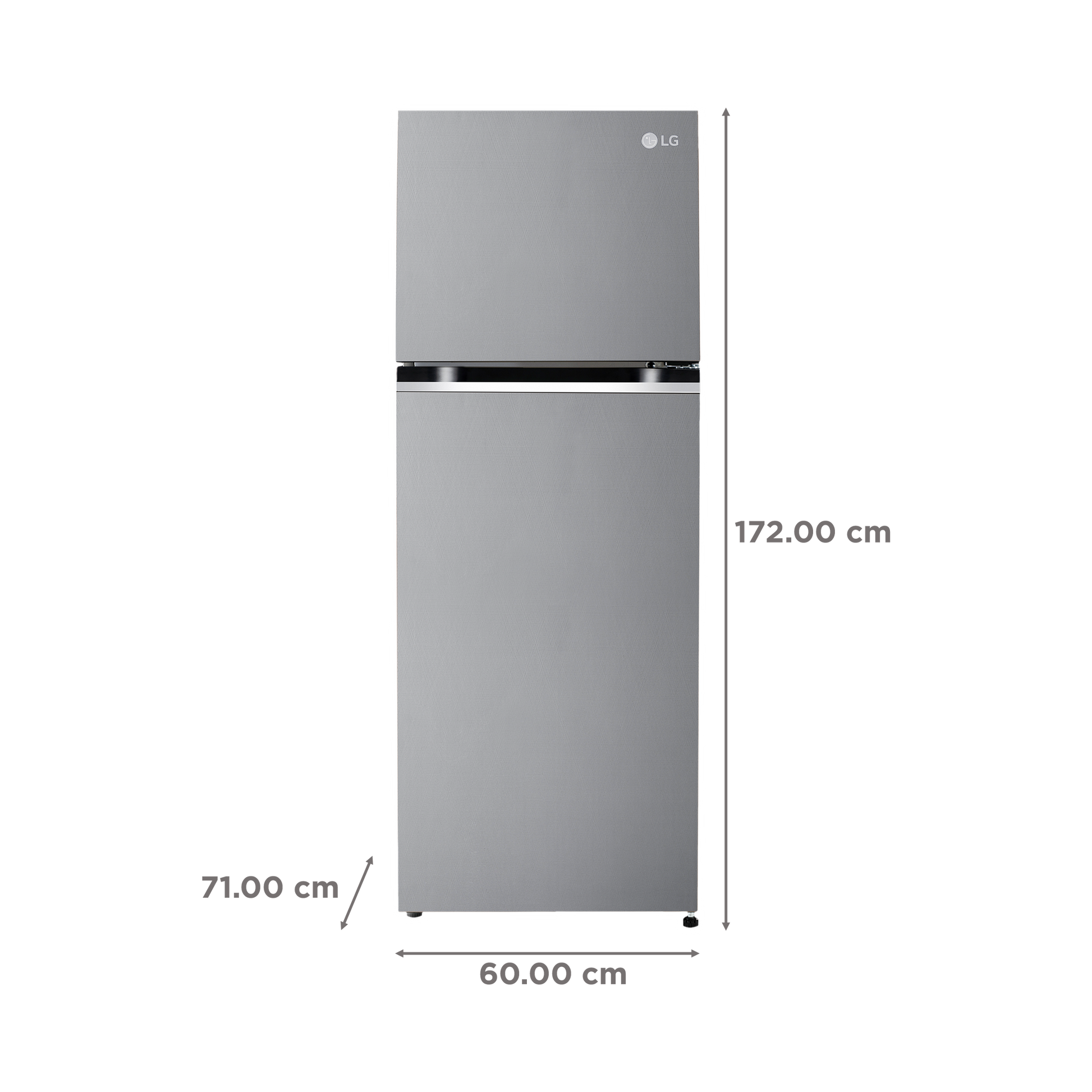 LG 343 Litres 2 Star Frost Free Double Door Convertible Refrigerator with Smart Diagnosis (GL-S382SUSY.AUSZEBN, Urban Steel)