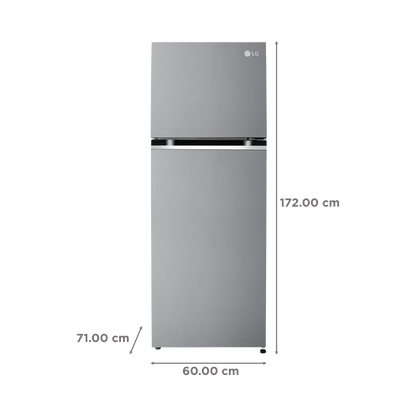 LG 343 Litres 2 Star Frost Free Double Door Convertible Refrigerator with Smart Diagnosis (GL-S382SUSY.AUSZEBN, Urban Steel)