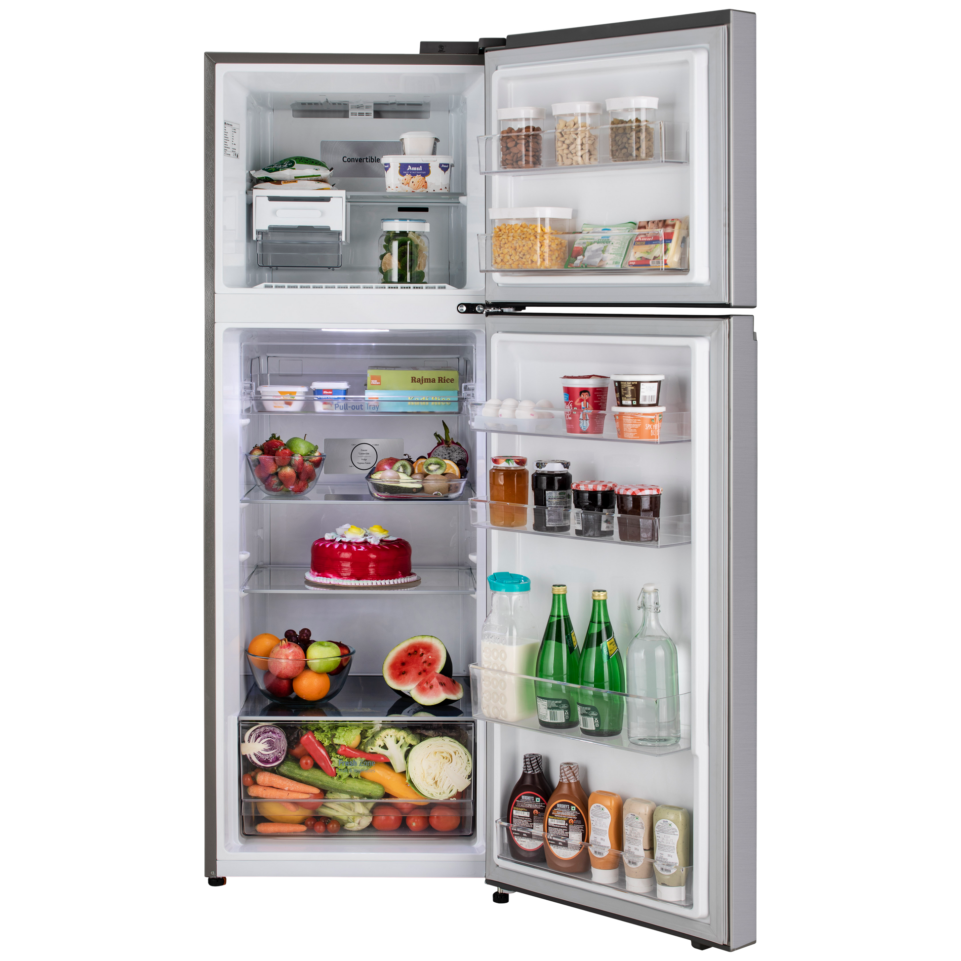 LG 343 Litres 2 Star Frost Free Double Door Convertible Refrigerator with Smart Diagnosis (GL-S382SUSY.AUSZEBN, Urban Steel)
