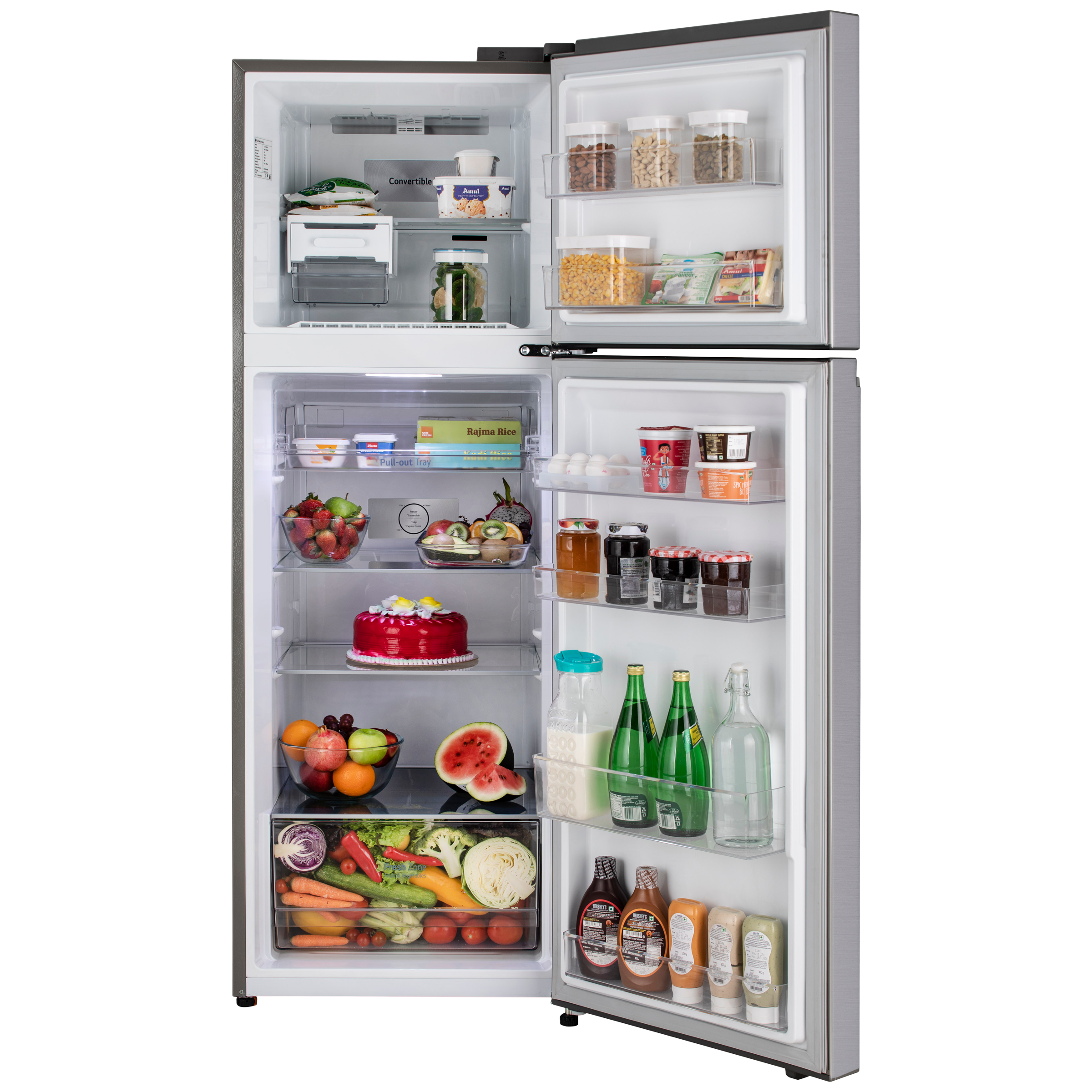 LG 343 Litres 2 Star Frost Free Double Door Convertible Refrigerator with Smart Diagnosis (GL-S382SUSY.AUSZEBN, Urban Steel)