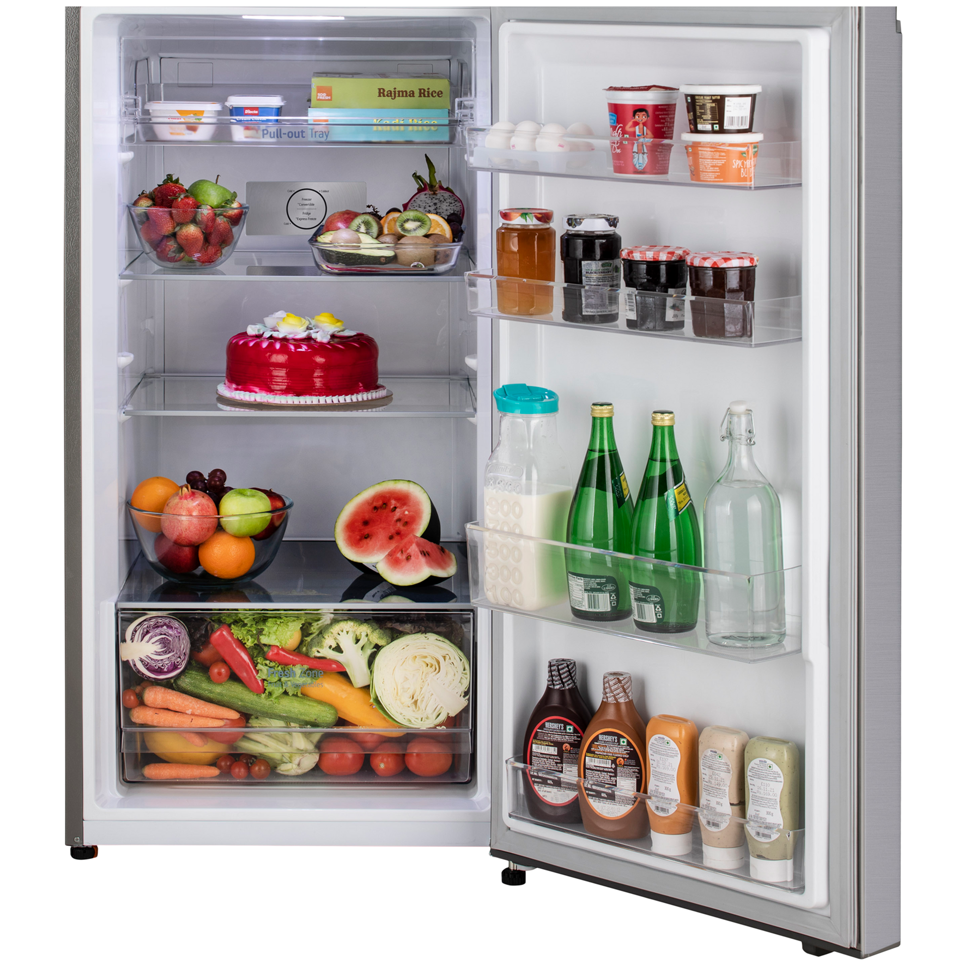 LG 343 Litres 2 Star Frost Free Double Door Convertible Refrigerator with Smart Diagnosis (GL-S382SUSY.AUSZEBN, Urban Steel)