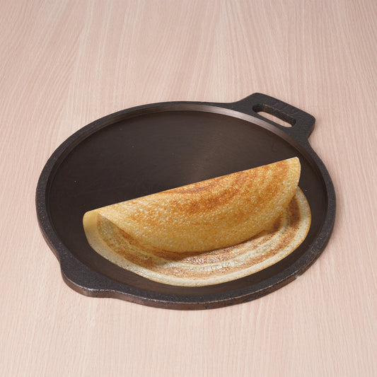 Super Smooth Cast Iron Tawa,Pre-seasoned, Nonstick, 100% Pure, Toxin-free, Induction, 28/30.5cm, 2.8/2.9kg