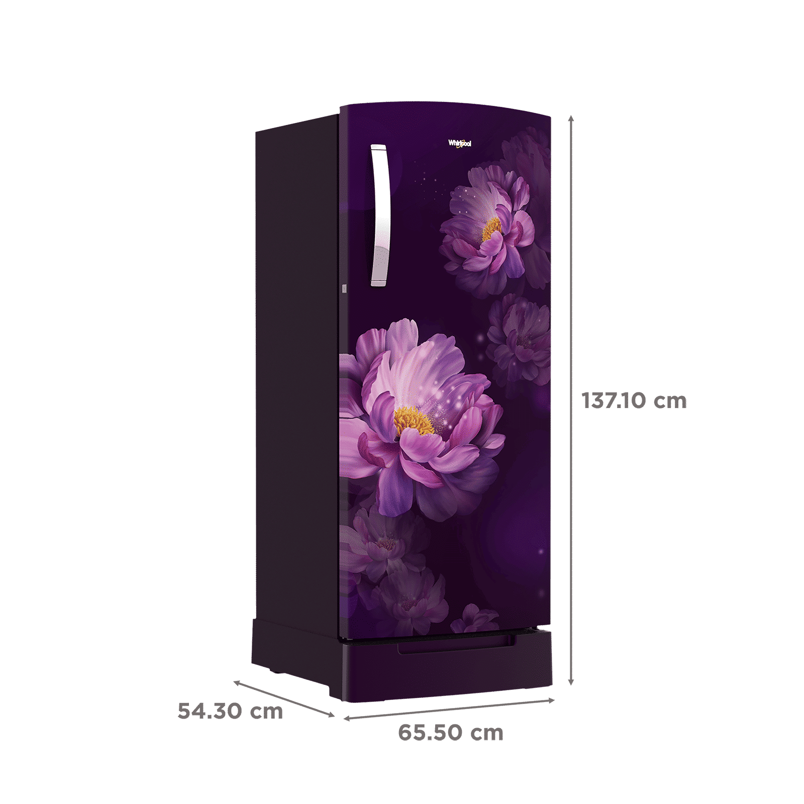 Whirlpool IMPRO 192 Litres 3 Star Direct Cool Single Door Refrigerator with Stabilizer Free Operation (215 IMPRO ROY, Purple)