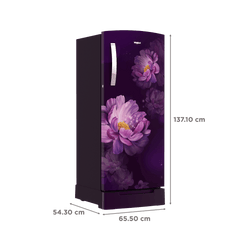 Whirlpool IMPRO 192 Litres 3 Star Direct Cool Single Door Refrigerator with Stabilizer Free Operation (215 IMPRO ROY, Purple)