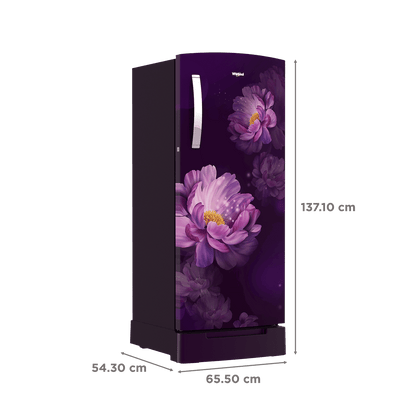 Whirlpool IMPRO 192 Litres 3 Star Direct Cool Single Door Refrigerator with Stabilizer Free Operation (215 IMPRO ROY, Purple)
