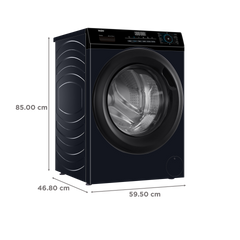 Haier 7 kg 5 Star Inverter Fully Automatic Front Load Washing Machine (HW70-IM12929BKU1, Anti Bacterial Technology, Black)