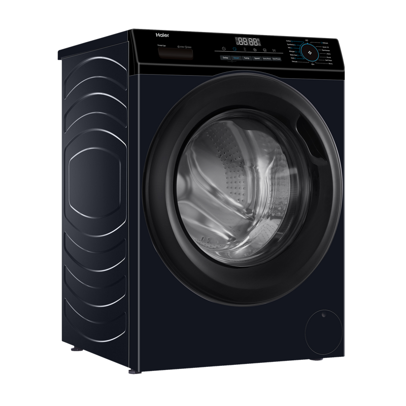 Haier 7 kg 5 Star Inverter Fully Automatic Front Load Washing Machine (HW70-IM12929BKU1, Anti Bacterial Technology, Black)