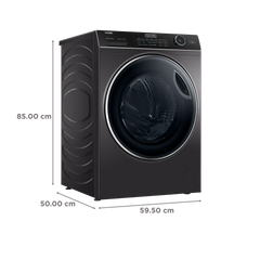 Haier 9 kg Fully Automatic Front Load Washing Machine (HW90-DM14959CS8U1, Direct Motion Motor, Dark Jade Silver)