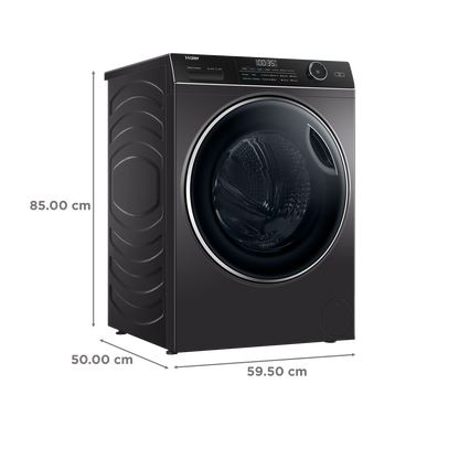 Haier 9 kg Fully Automatic Front Load Washing Machine (HW90-DM14959CS8U1, Direct Motion Motor, Dark Jade Silver)