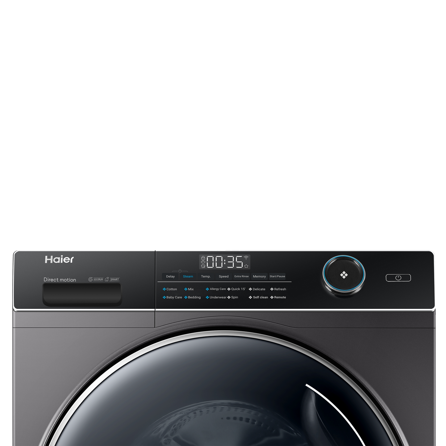 Haier 9 kg Fully Automatic Front Load Washing Machine (HW90-DM14959CS8U1, Direct Motion Motor, Dark Jade Silver)