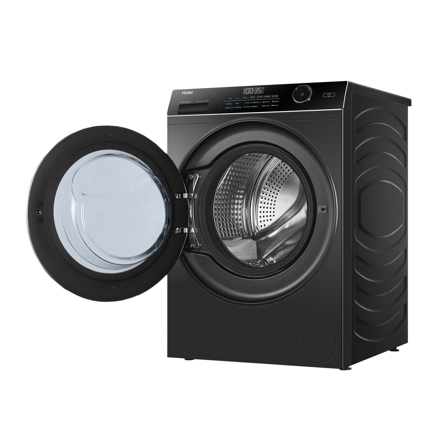 Haier 9 kg Fully Automatic Front Load Washing Machine (HW90-DM14959CS8U1, Direct Motion Motor, Dark Jade Silver)