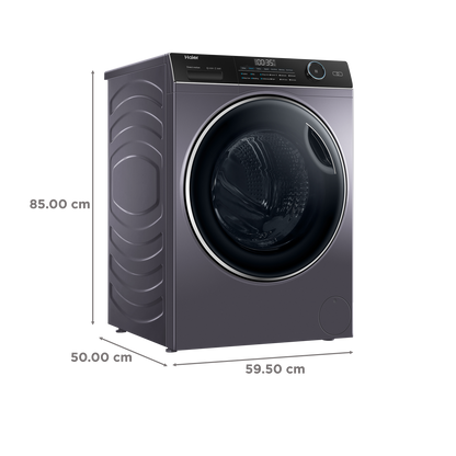 Haier 8 kg Fully Automatic Front Load Washing Machine (HW80-DM14959CS6U1, Direct Motion Motor, Starry Silver)