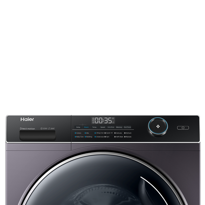 Haier 8 kg Fully Automatic Front Load Washing Machine (HW80-DM14959CS6U1, Direct Motion Motor, Starry Silver)