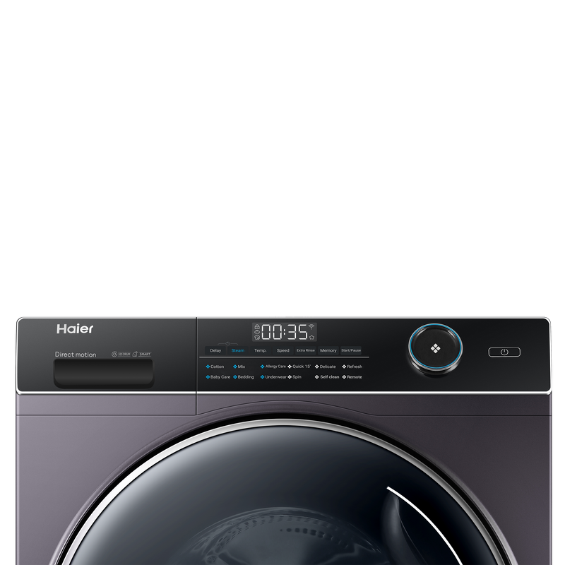 Haier 8 kg Fully Automatic Front Load Washing Machine (HW80-DM14959CS6U1, Direct Motion Motor, Starry Silver)
