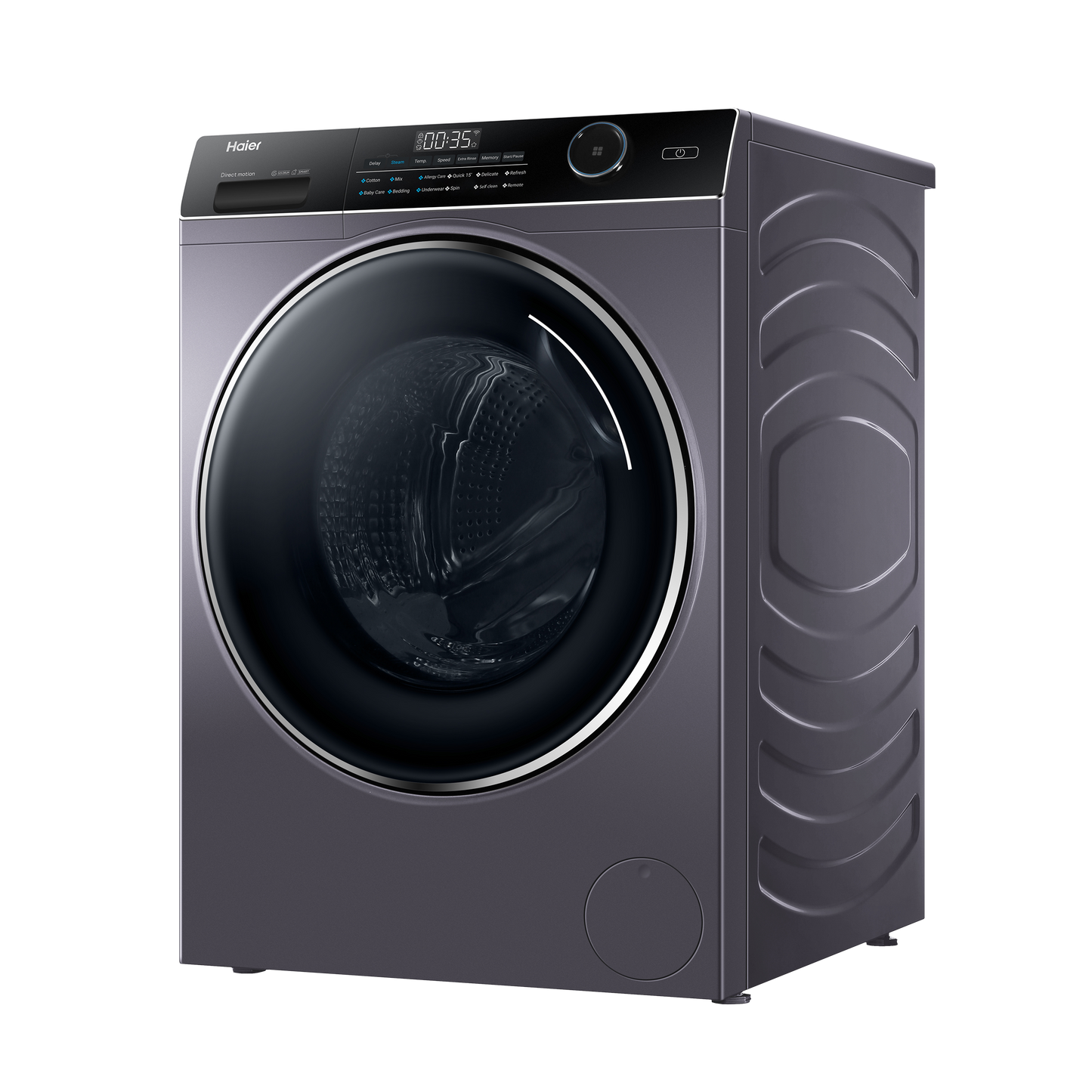 Haier 8 kg Fully Automatic Front Load Washing Machine (HW80-DM14959CS6U1, Direct Motion Motor, Starry Silver)