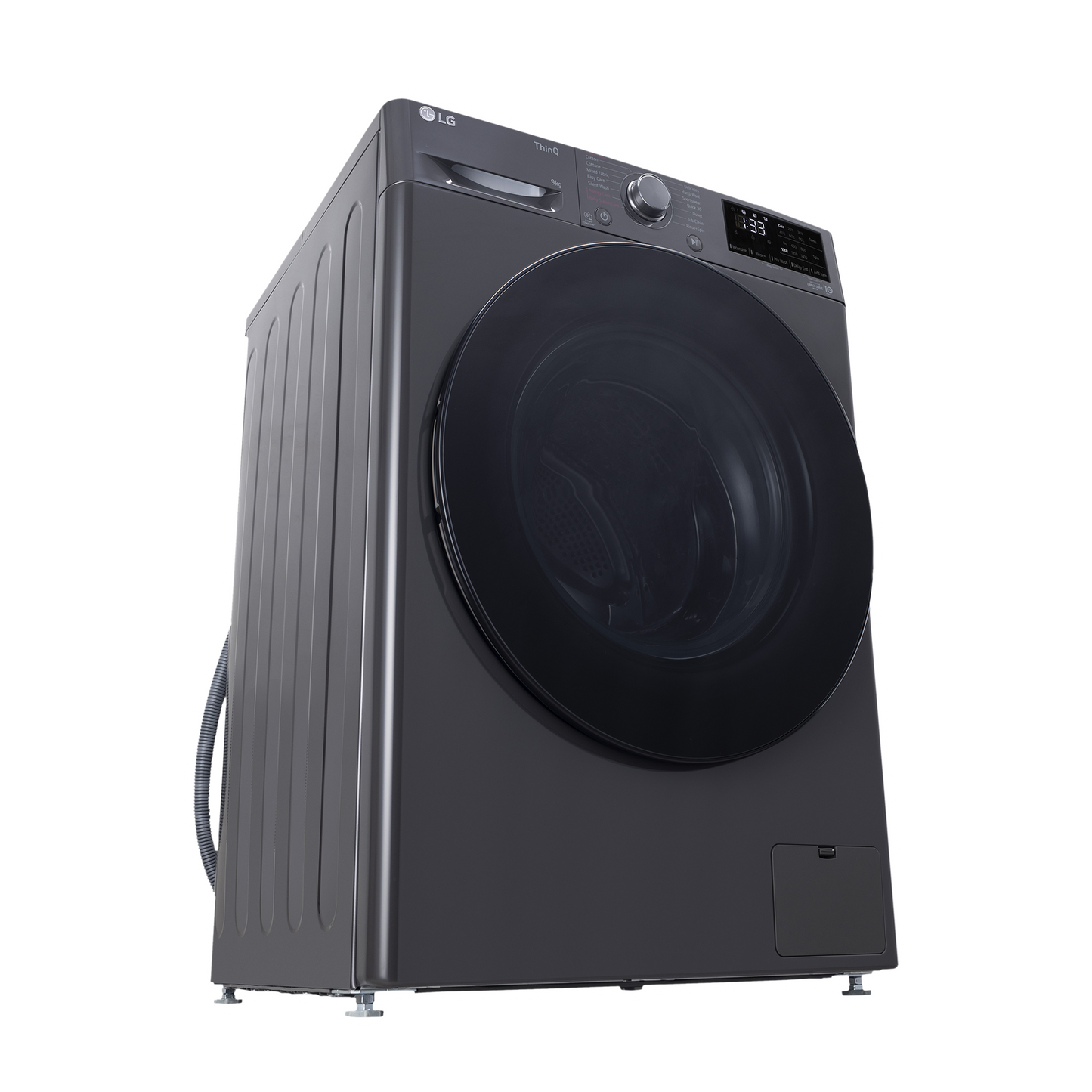 LG 8 Kg 5 Star Inverter Fully Automatic Front Load Washing Machine (FHP1208A5M.AMBQEIL, In-built Heater, Middle Black)
