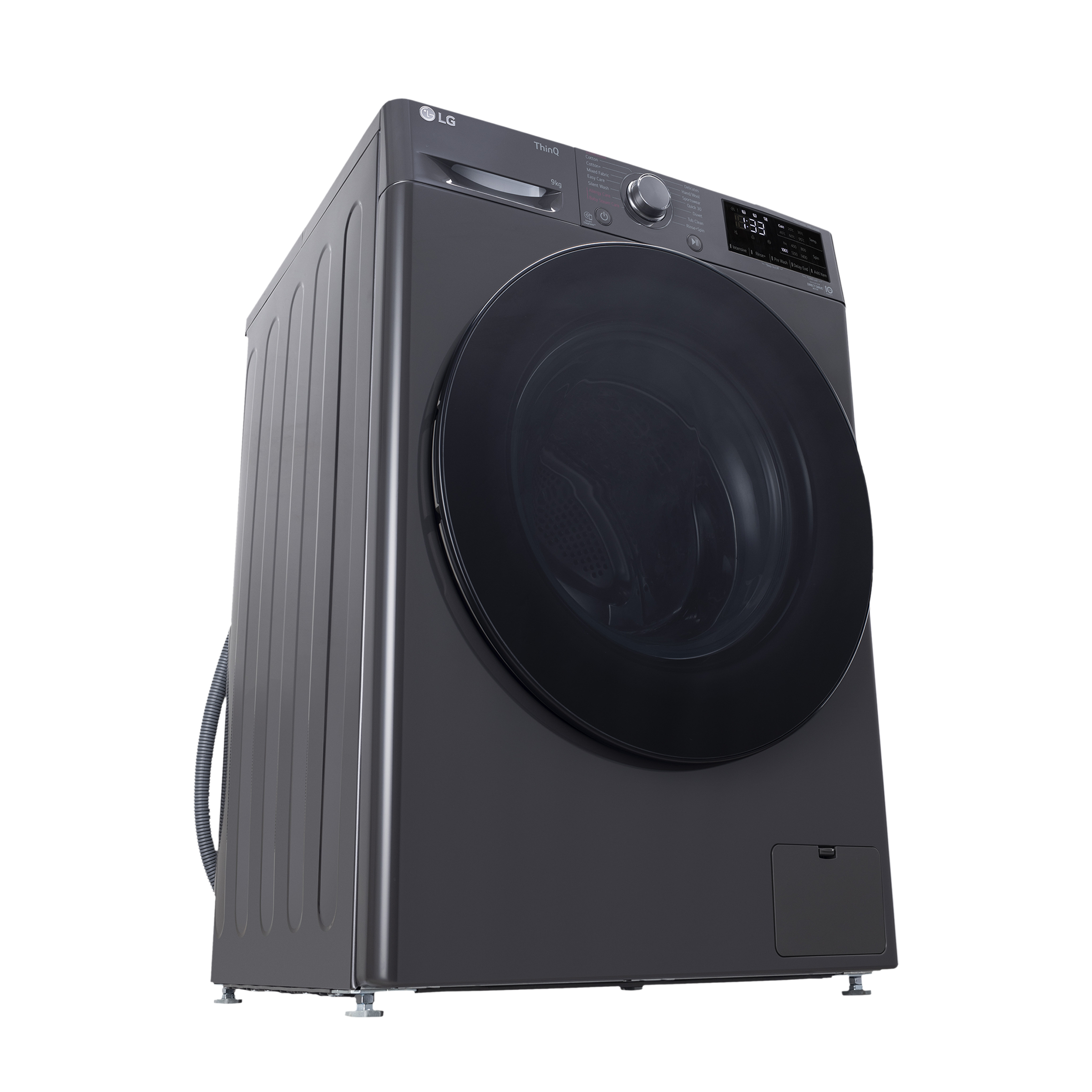 LG 8 Kg 5 Star Inverter Fully Automatic Front Load Washing Machine (FHP1208A5M.AMBQEIL, In-built Heater, Middle Black)