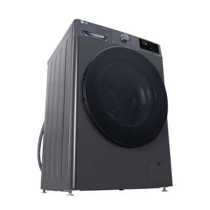 LG 8 Kg 5 Star Inverter Fully Automatic Front Load Washing Machine (FHP1208A5M.AMBQEIL, In-built Heater, Middle Black)
