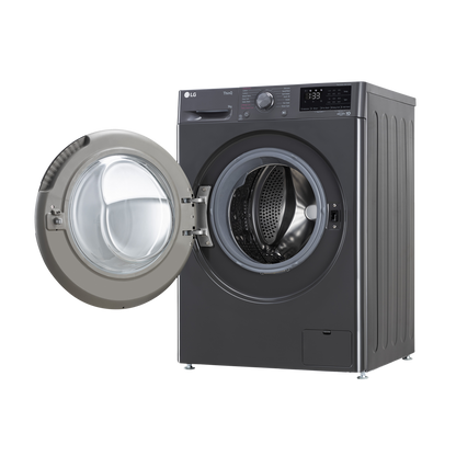 LG 8 Kg 5 Star Inverter Fully Automatic Front Load Washing Machine (FHP1208A5M.AMBQEIL, In-built Heater, Middle Black)