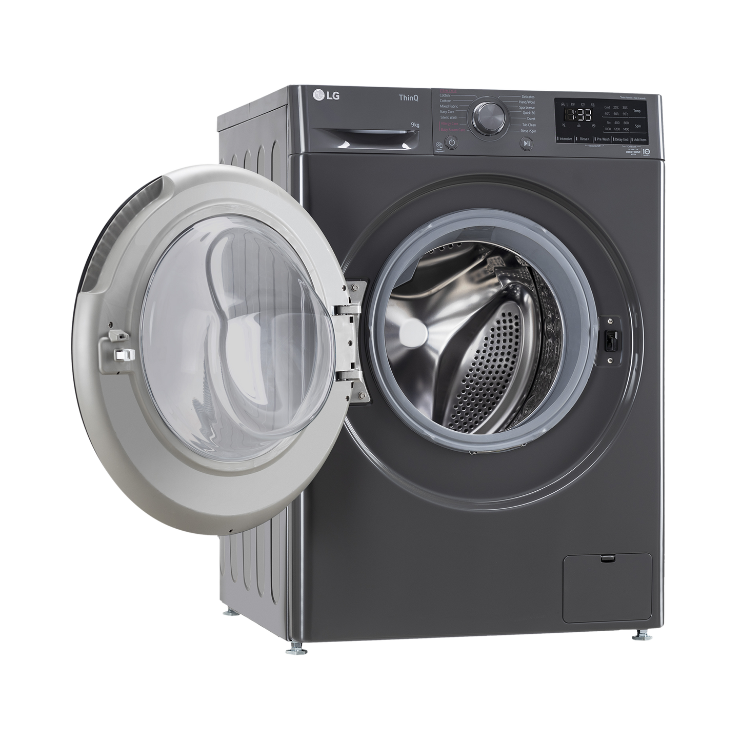 LG 8 Kg 5 Star Inverter Fully Automatic Front Load Washing Machine (FHP1208A5M.AMBQEIL, In-built Heater, Middle Black)