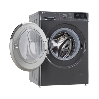 LG 8 Kg 5 Star Inverter Fully Automatic Front Load Washing Machine (FHP1208A5M.AMBQEIL, In-built Heater, Middle Black)