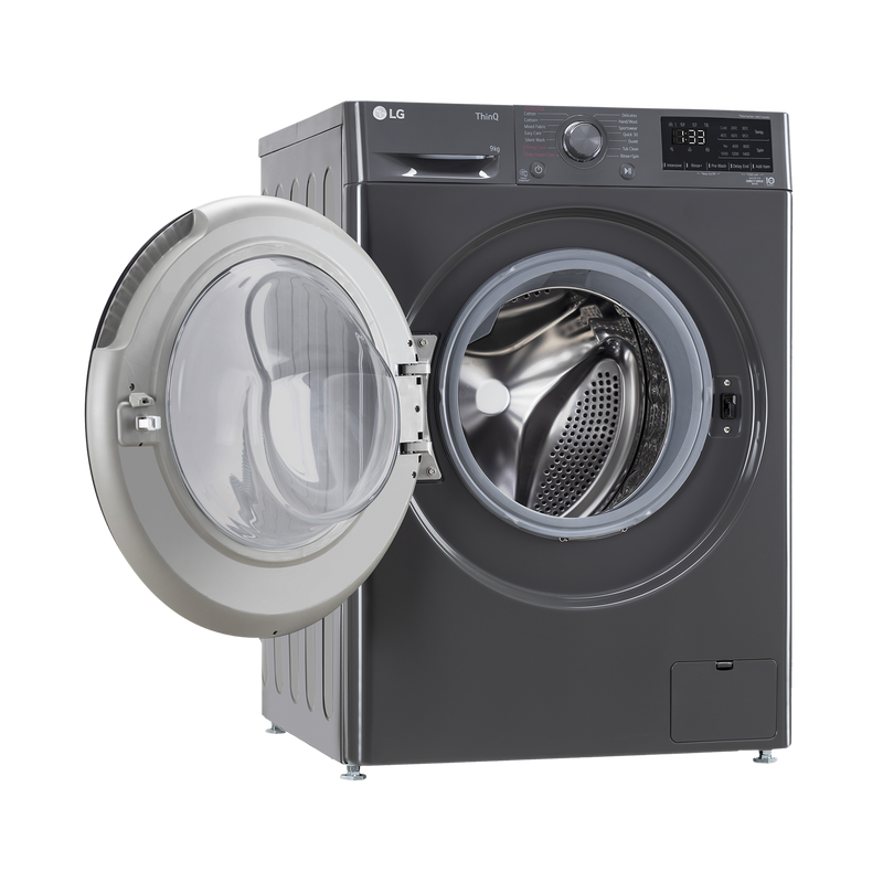 LG 8 Kg 5 Star Inverter Fully Automatic Front Load Washing Machine (FHP1208A5M.AMBQEIL, In-built Heater, Middle Black)