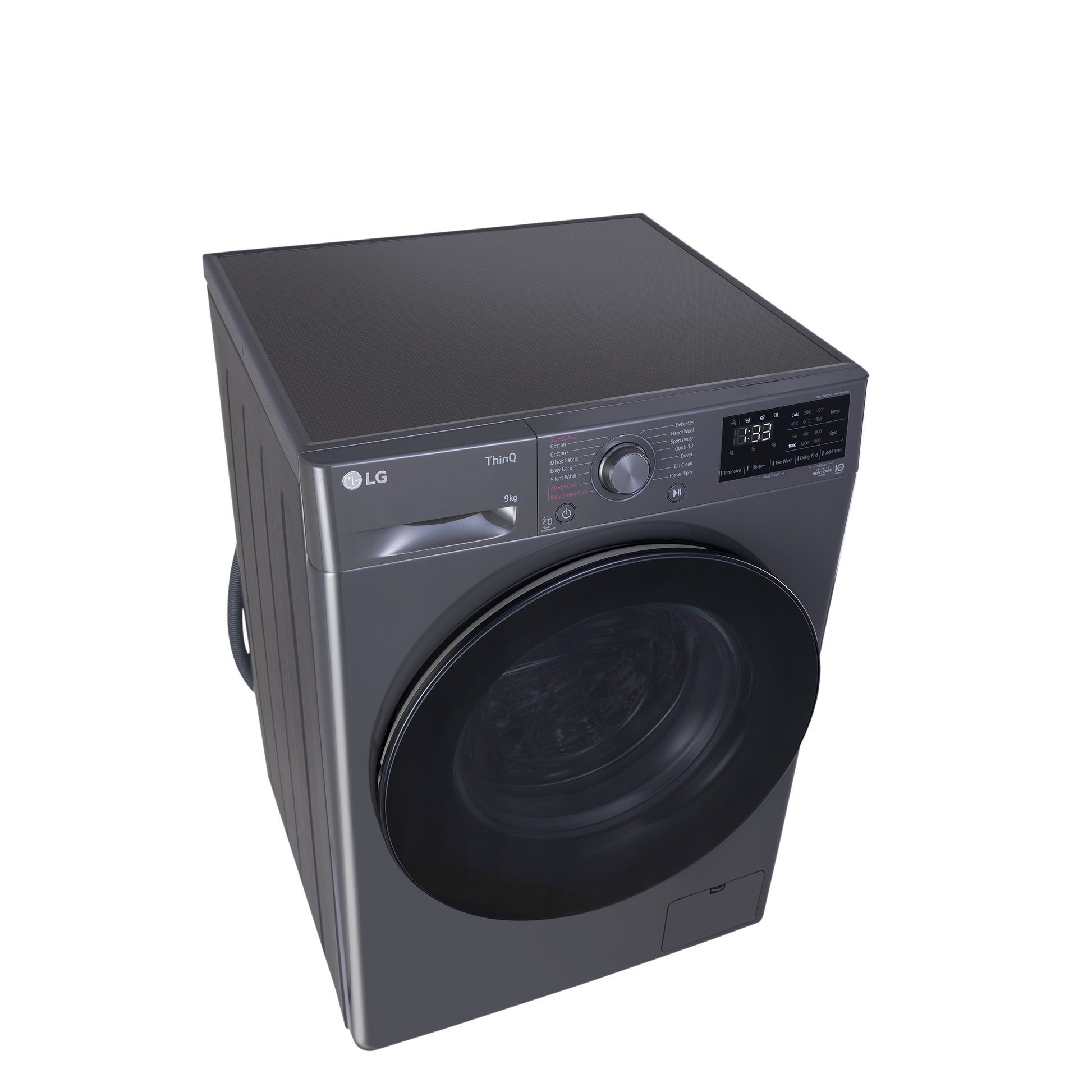 LG 8 Kg 5 Star Inverter Fully Automatic Front Load Washing Machine (FHP1208A5M.AMBQEIL, In-built Heater, Middle Black)