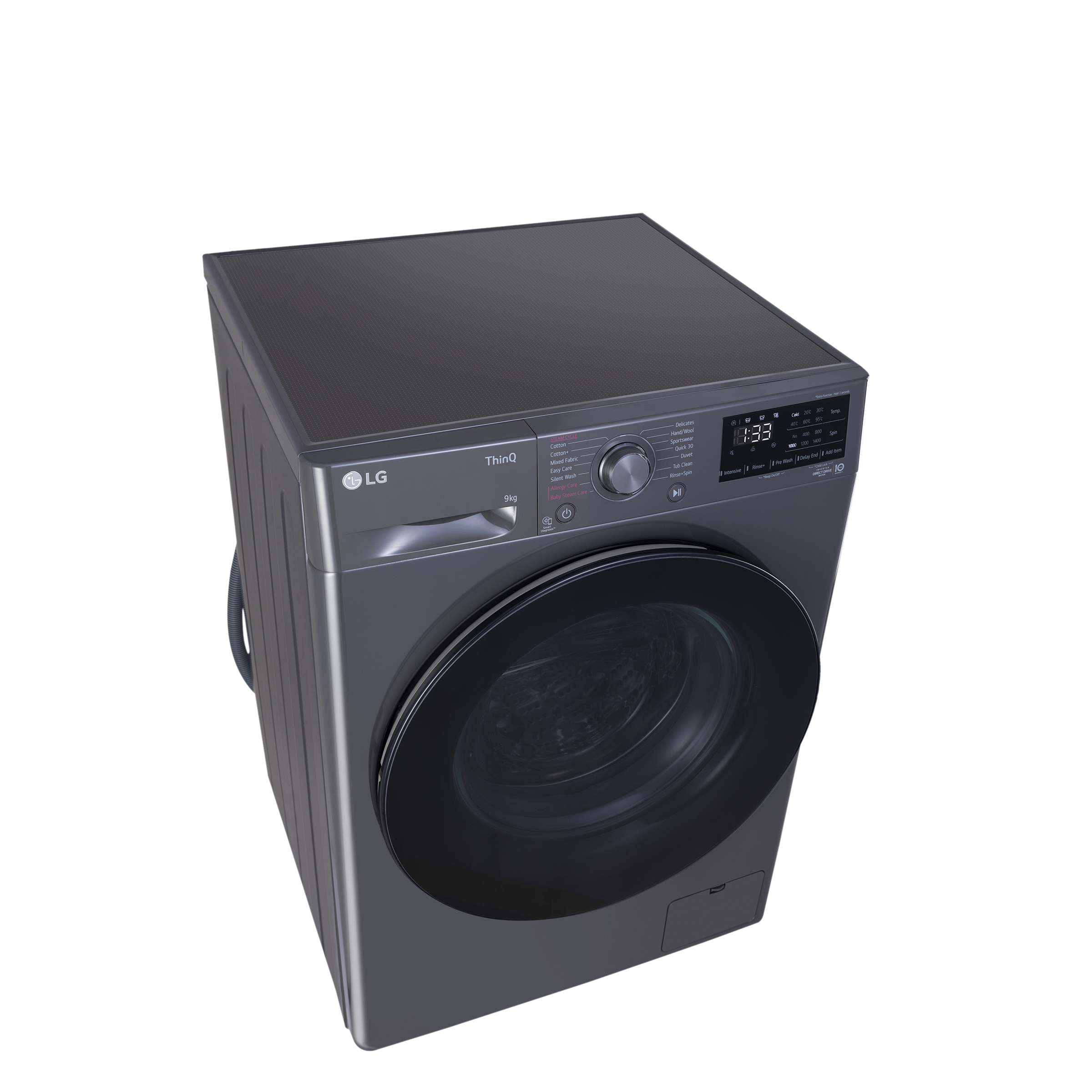 LG 8 Kg 5 Star Inverter Fully Automatic Front Load Washing Machine (FHP1208A5M.AMBQEIL, In-built Heater, Middle Black)