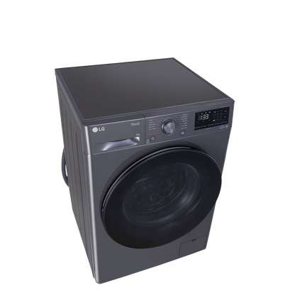 LG 8 Kg 5 Star Inverter Fully Automatic Front Load Washing Machine (FHP1208A5M.AMBQEIL, In-built Heater, Middle Black)