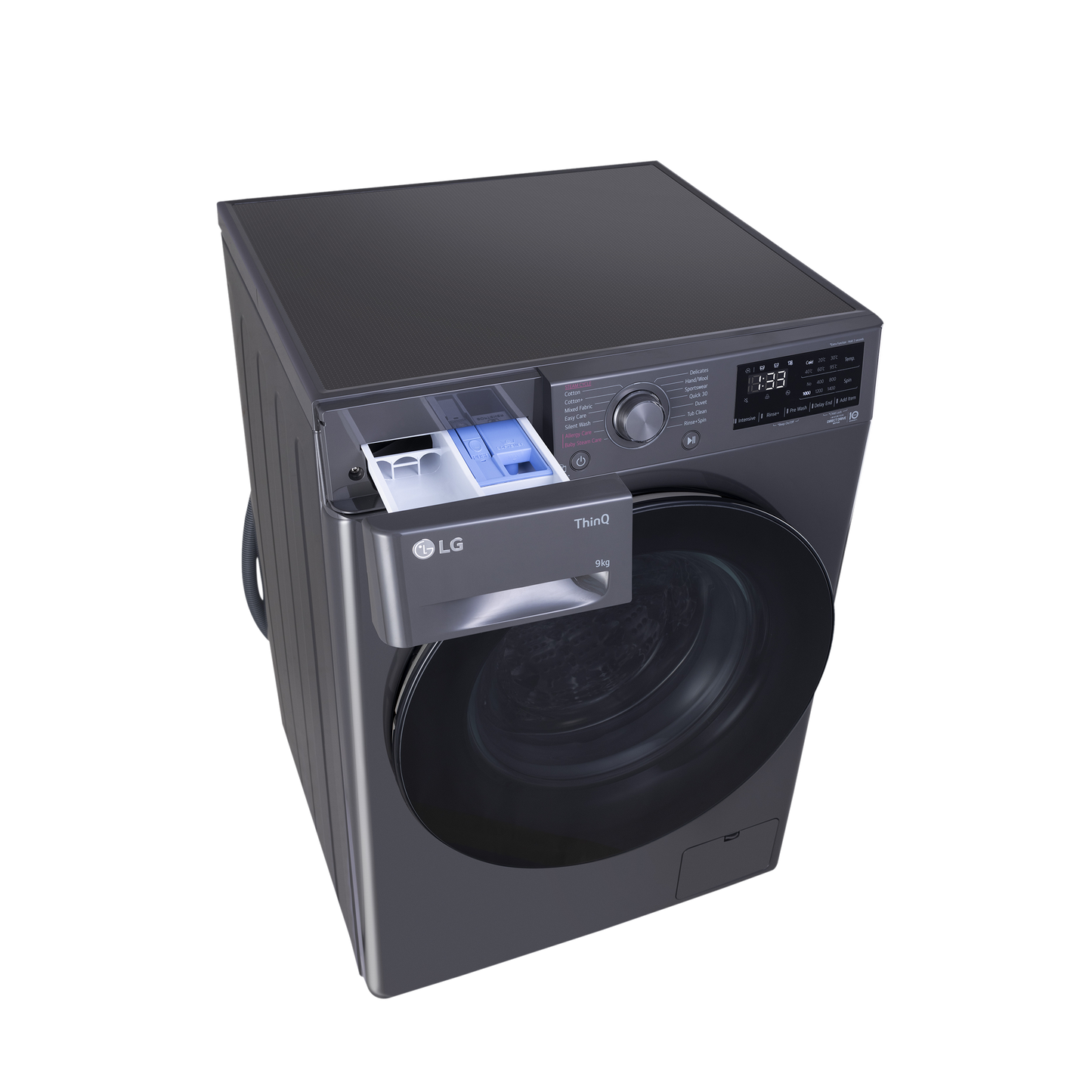LG 8 Kg 5 Star Inverter Fully Automatic Front Load Washing Machine (FHP1208A5M.AMBQEIL, In-built Heater, Middle Black)