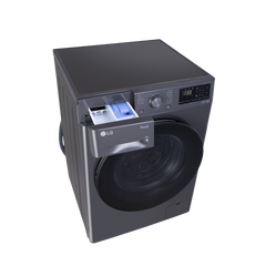 LG 8 Kg 5 Star Inverter Fully Automatic Front Load Washing Machine (FHP1208A5M.AMBQEIL, In-built Heater, Middle Black)