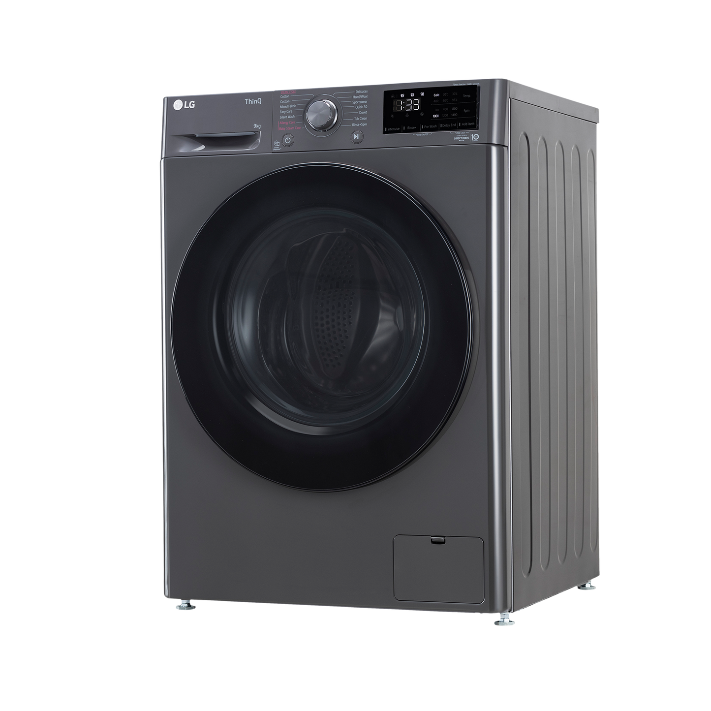 LG 8 Kg 5 Star Inverter Fully Automatic Front Load Washing Machine (FHP1208A5M.AMBQEIL, In-built Heater, Middle Black)