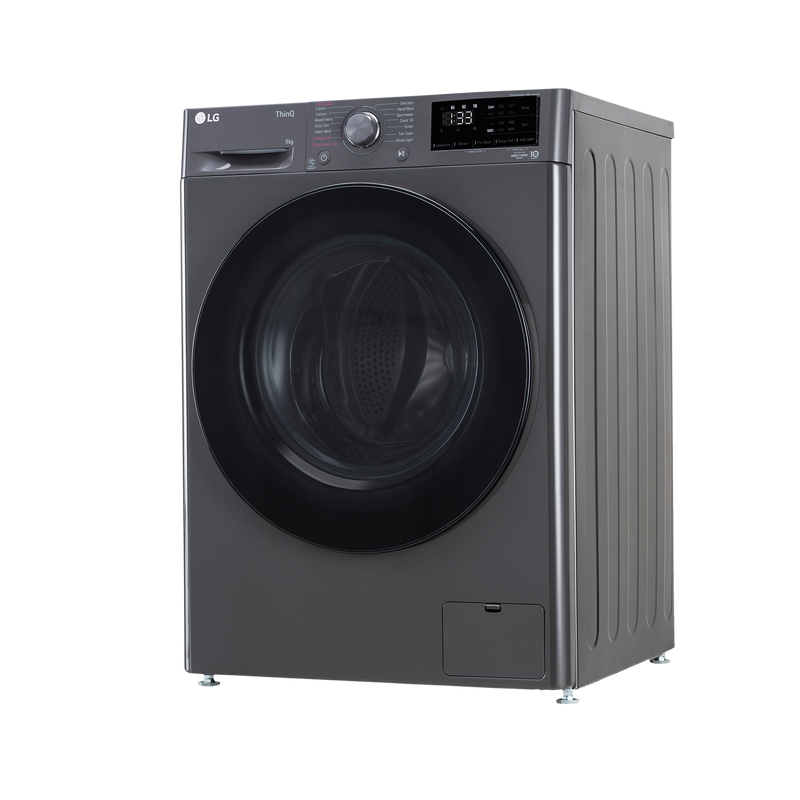 LG 8 Kg 5 Star Inverter Fully Automatic Front Load Washing Machine (FHP1208A5M.AMBQEIL, In-built Heater, Middle Black)