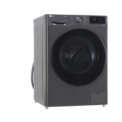 LG 8 Kg 5 Star Inverter Fully Automatic Front Load Washing Machine (FHP1208A5M.AMBQEIL, In-built Heater, Middle Black)