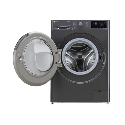 LG 8 Kg 5 Star Inverter Fully Automatic Front Load Washing Machine (FHP1208A5M.AMBQEIL, In-built Heater, Middle Black)