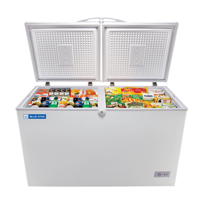 Blue Star 335 Litres Double Door Chest Freezer (Direct Cooling Technology, CHFK350DGS, White)