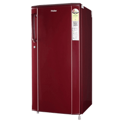Haier 185 Litres 2 Star Direct Cool Single Door Refrigerator with Antibacterial Gasket (HED-192RS-P, Red Steel)