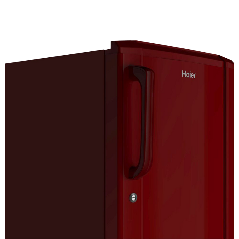 Haier 185 Litres 2 Star Direct Cool Single Door Refrigerator with Antibacterial Gasket (HED-192RS-P, Red Steel)