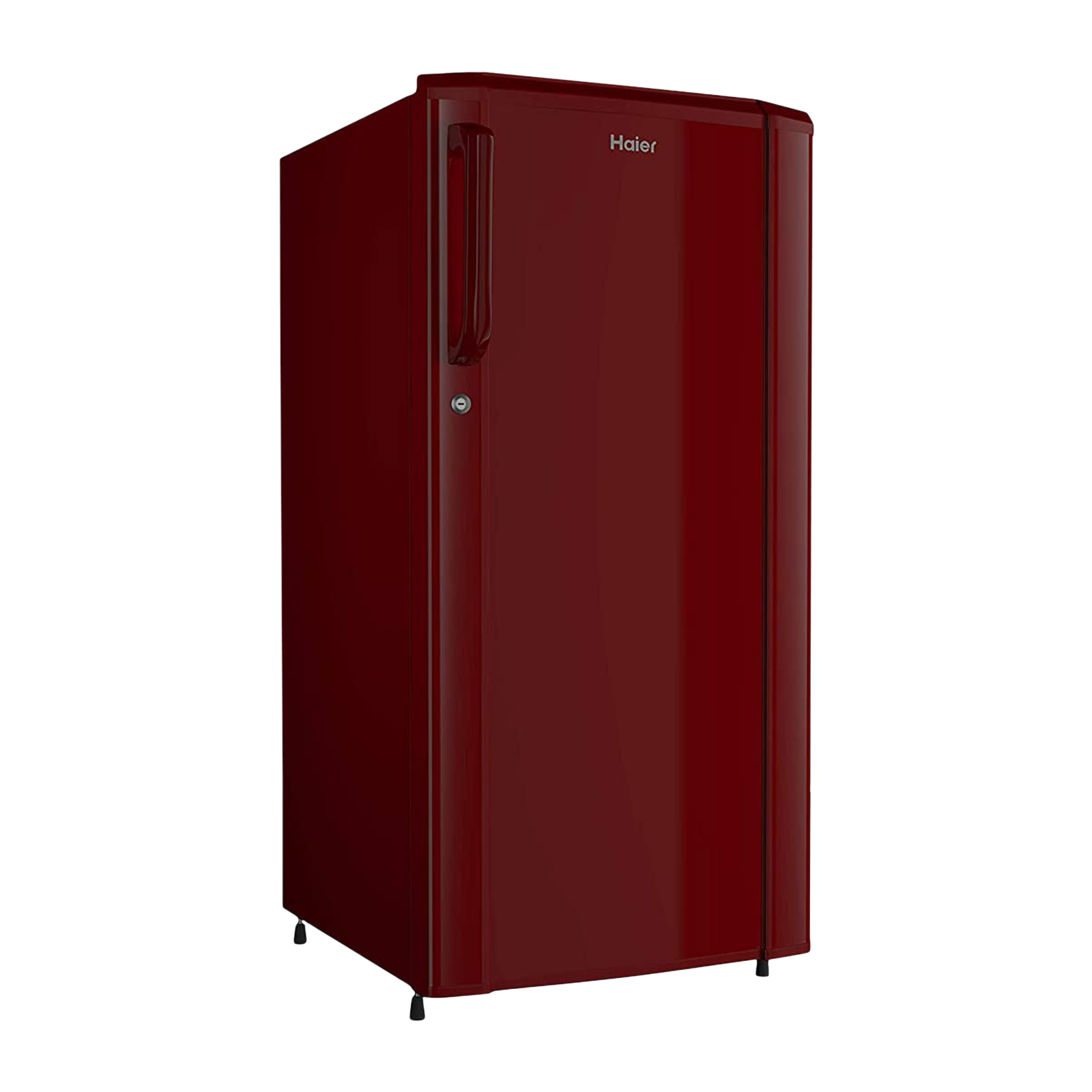 Haier 185 Litres 2 Star Direct Cool Single Door Refrigerator with Antibacterial Gasket (HED-192RS-P, Red Steel)