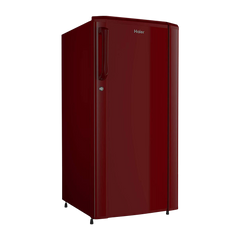 Haier 185 Litres 2 Star Direct Cool Single Door Refrigerator with Antibacterial Gasket (HED-192RS-P, Red Steel)