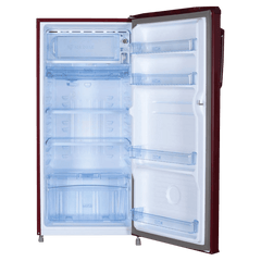 Haier 185 Litres 2 Star Direct Cool Single Door Refrigerator with Antibacterial Gasket (HED-192RS-P, Red Steel)
