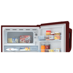 Haier 185 Litres 2 Star Direct Cool Single Door Refrigerator with Antibacterial Gasket (HED-192RS-P, Red Steel)