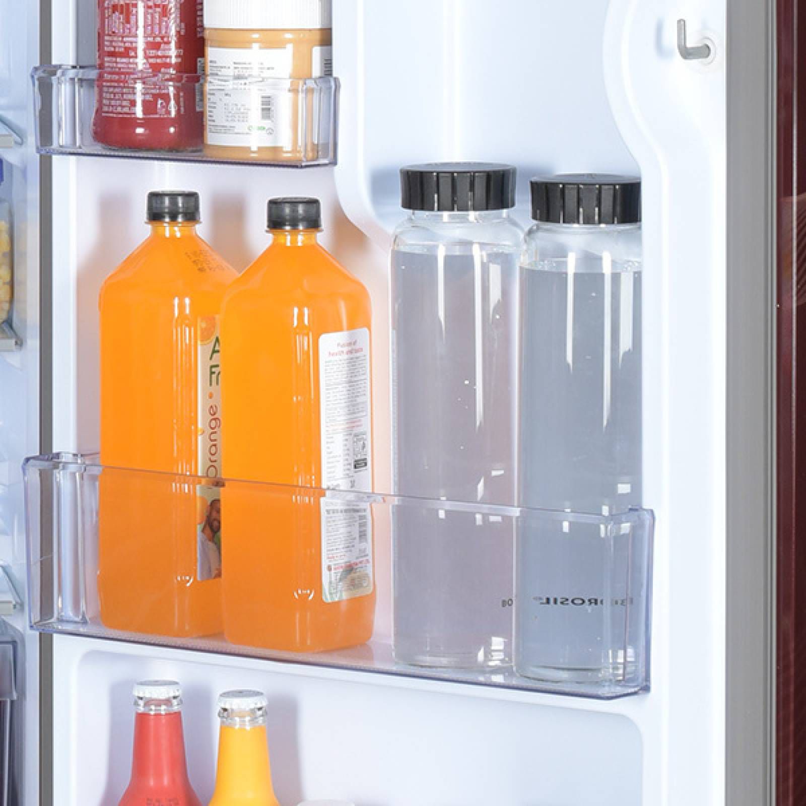 Haier 190 Litres 3 Star Direct Cool Single Door Refrigerator with Antibacterial Gasket (HED-203RFB-P, Red Opal)