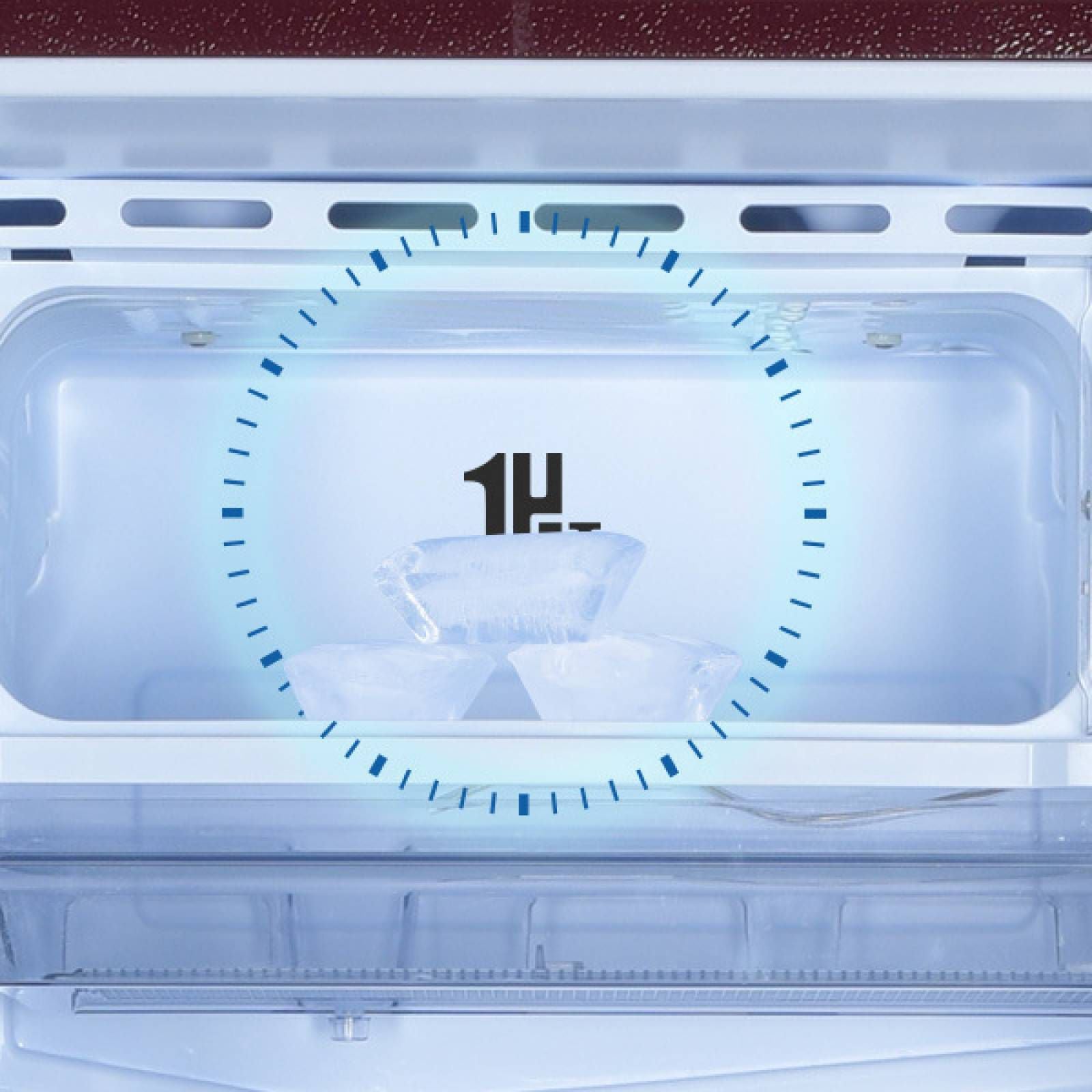 Haier 190 Litres 3 Star Direct Cool Single Door Refrigerator with Antibacterial Gasket (HED-203RFB-P, Red Opal)