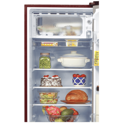 Haier 190 Litres 3 Star Direct Cool Single Door Refrigerator with Antibacterial Gasket (HED-203RFB-P, Red Opal)