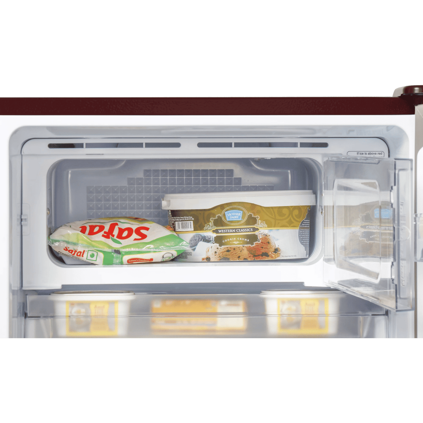 Haier 190 Litres 3 Star Direct Cool Single Door Refrigerator with Antibacterial Gasket (HED-203RFB-P, Red Opal)